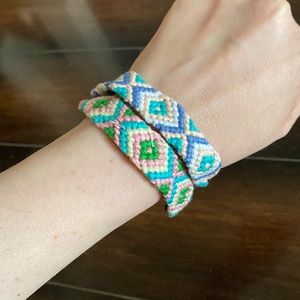 Urban Outfitters Pastel Purple Pink Friendship Bracelets Boho Festival